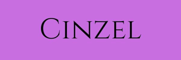 font Cinzel