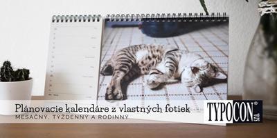Tyzdenny planovaci fotokalendar s fotkou macky