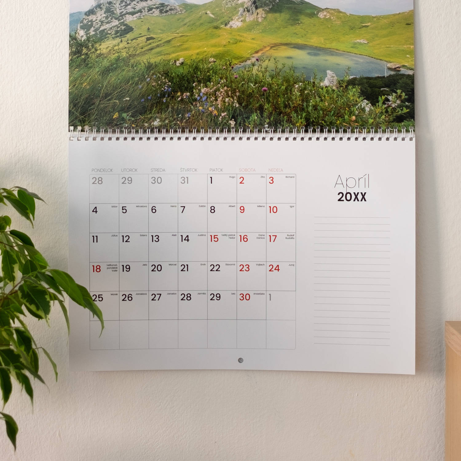 planovaci mesacny fotokalendar