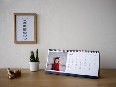 table fotocalendar Lisbon 300 x 125 mm