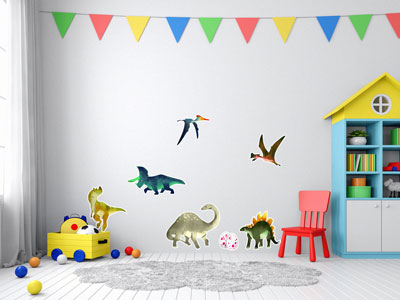 Wall sticker dinosaurs