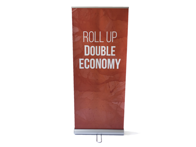 Roll up banner double economy