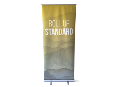 Roll up banner type standard